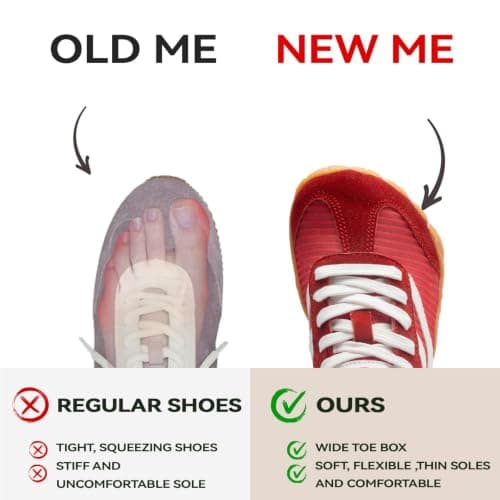Barefoot Shoes Womens Mens Wide Toe Box Trainers Casual Sneakers Zero Drop — view 5