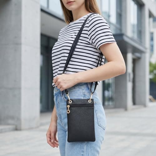 Kemay Phone Bags for Women Crossbody, Small PU Leather Cross Body Phone Bag — view 2