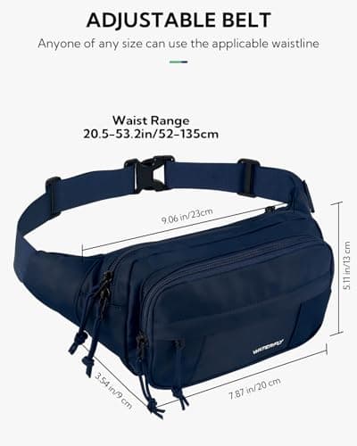 Waterfly Bumbag Large Fanny Pack: Multi-Pockets Bum Bags for Men Women — view 5