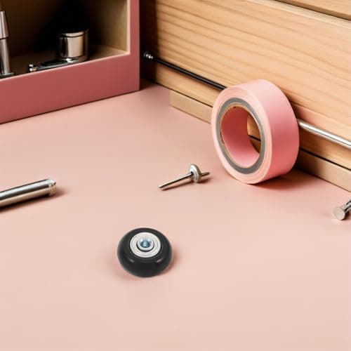 TOPBATHY Replacement Wheels Silent Swivel Caster Wheels with Pu Material and Ball Bearing Resistant to Friction and Wear for Luggage Suitcase Repair Kit for Airports and Transportation — view 4