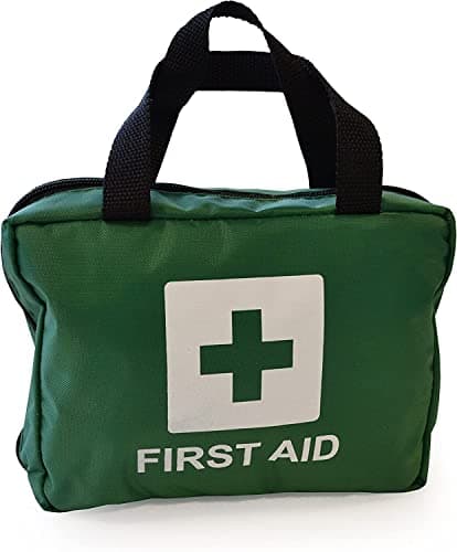 90 Piece Premium Kit Includes Eyewash | 2 x Cold (Ice) Packs and Emergency Blanket | for Home, Office, Car, Caravan, Workplace, Travel | Pasha81 Ltd First aid Kit Bag