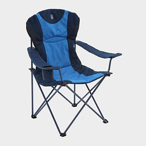Hi-Gear Kentucky Classic Chair with Insulated Drinks Holder for Adults & Kids, Lightweight, Portable, Compact, Ideal for Camping, Festivals, Picnics, Beach & Outdoor Events, includes Carry Bag (Blue) — view 3