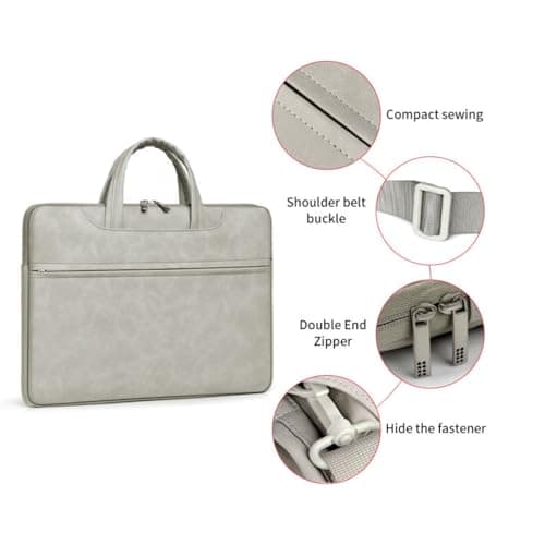 KCA_S3 Pink Stylish Laptop Briefcase 15-16 Inch ONLY MacBook Pro 15 16 M1 M2 M3 Pro Max Dell XPS 15 Inspiron HP Spectre x360 Victus Lenovo Legion IdeaPad ASUS VivoBook ZenBook Pro Acer Aspire Women — view 3