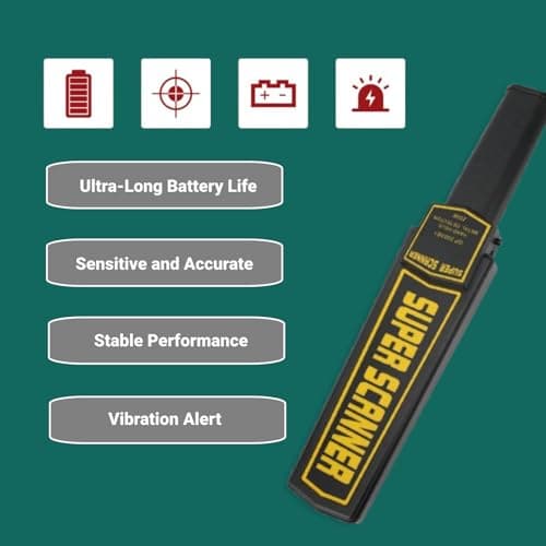 Metal Detector Wand, High Sensitivity with Vibration Alarm — view 3