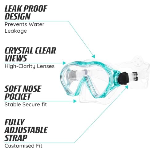 Osprey Junior Snorkel Set for Kids with Mask & Semi-Dry Snorkel — view 4