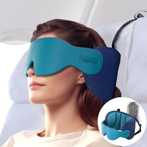 Inspireyes Travel Pillow for Airplane, 360° Head Support for Long Flight