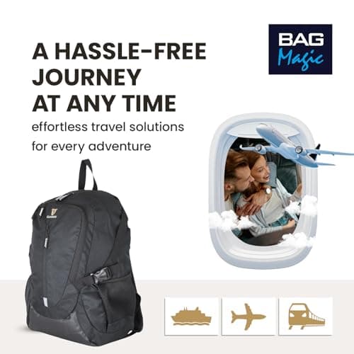 Guinness Holdall Travel Bag & Backpack Set – Lightweight Cabin Luggage Bundle for EasyJet & Ryanair | Sports, Gym & Weekend Travel Bags | Official Guinness Black Luggage — view 4
