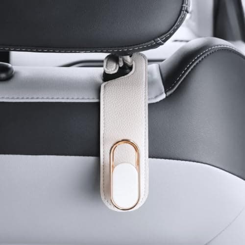 Universal Car Seat Hook Hanger, Faux Leather Storage Organizer For Bags — view 2