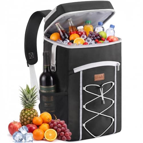 Lifewit 23L Backpack Cooler with Multi-Pockets & Bottle Opener, Black