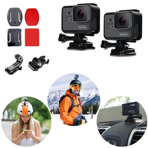 For Gopro Accessories,YHTSPORT Gopro Accessories Kit for Gopro Hero 13 12 11 10 9 8 Max 7 Session and SJ4000 Xiaomi Yi and Other Sports Cameras (Black) — view 6