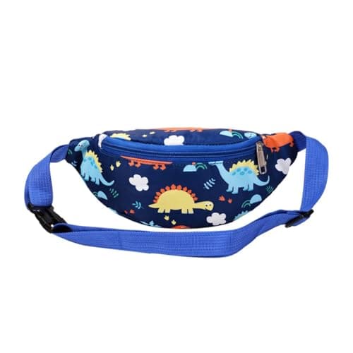 Kids Fanny Pack, Cute Dinosaur Kids Bum Bag Bumbag Waist Pack Cartoon Hipsack Belt Bag Small Belt Bum Bag Crossbody Purse Waist Pouch for Toddler Girls Boys Running Hiking Travel Sports
