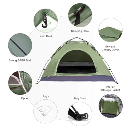 2 Man Tent Waterproof — view 2