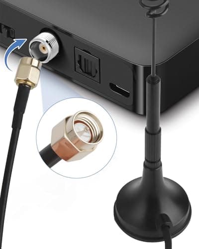 2Pack 4g Lte Antenna SMA Aerial 7dBi, Wifi Antenna Magnetic Base 3m Cable — view 6