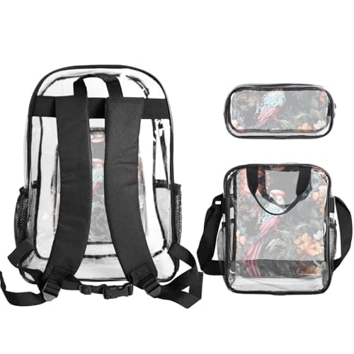 WZYCWB hummingbird of prey Patterned backpack set (lunch bag and pencil case) | Perfect for school, work, business trips, and travel. — view 2