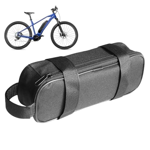 Yiohejy Electric Bike Controller Bag, Bicycle Tube Storage Bag, Bicycle Controller Carrier, Wear-Resistant and Waterproof, Portable for Travel, Outdoor Biking, Camping