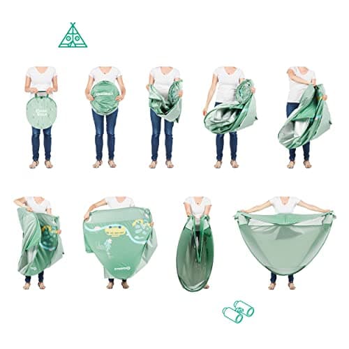 Badabulle Baby Tent with UV Sun Protection UPF 50+ | baby sun shade tent | baby beach tent, Sage — view 4