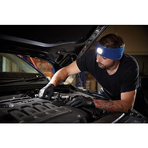 Draper Headband with USB Rechargeable LED Torch, 1W, Blue, One Size 95171 — view 3
