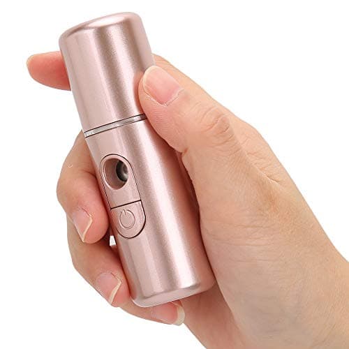 Generic Nano Mist Sprayer Portable USB Face Humidifier Deep Hydrating for Skin Care Moisturizing Tool Rose Gold 20ml (Rose Gold) — view 2
