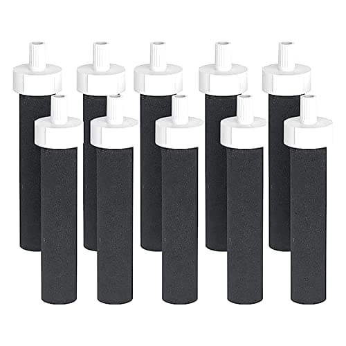 ROBMNE Replacement Activated Carbon Water Bottles Filters for BB06, Hard Edge, Sport Bottles Filters, 10 Count
