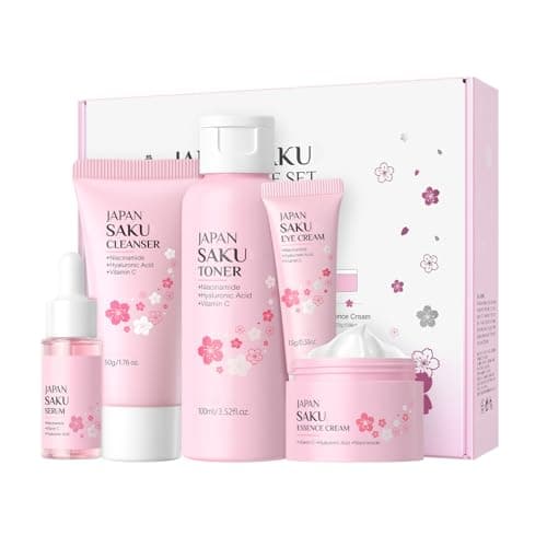 Skin Care For Teenage Girls,Sakura Skincare Set (Sakura-5PCS)