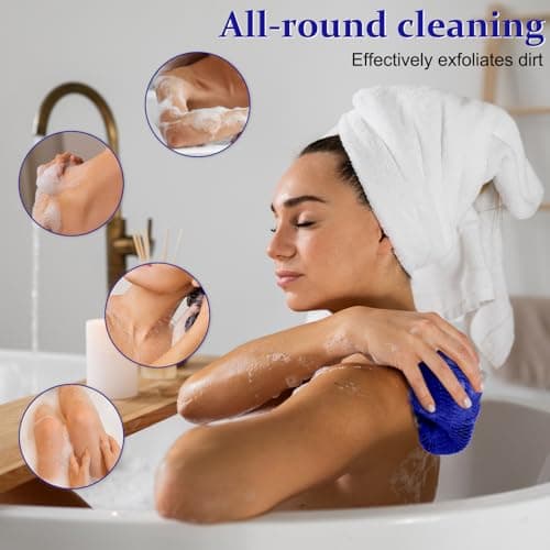Starhot African Net Sponge with Knots, 1 Pack, Back Scrubber, 30 Colours — view 4