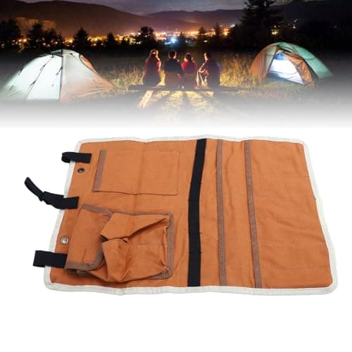 GOWENIC Camping Hanging Storage Bag Canvas Organizer for Tent — view 5