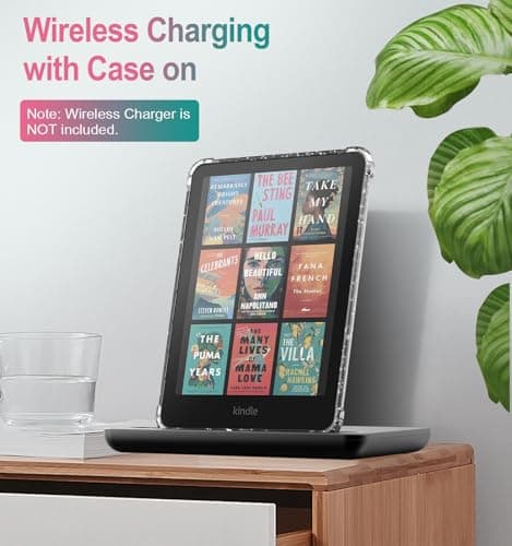 MoKo Case for 7" Kindle Paperwhite 12th Gen 2024, Glitter+Black — view 5