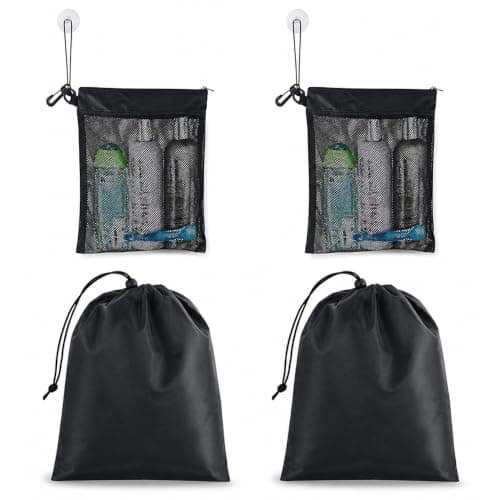 4Pcs Hanging Toiletry Bags Wet Dry Wash Bag Set for Travel and Gym