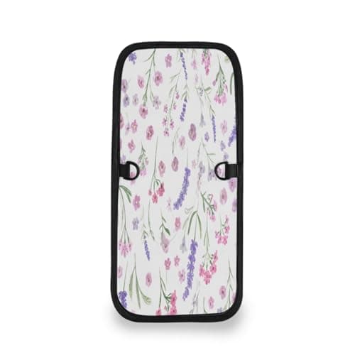 Lyeorm Watercolor Lavender Travel Neck Wallet RFID Blocking Travel Document Organizer Pouch Lightweight Passport Holder Wallet for Men and Women — view 2