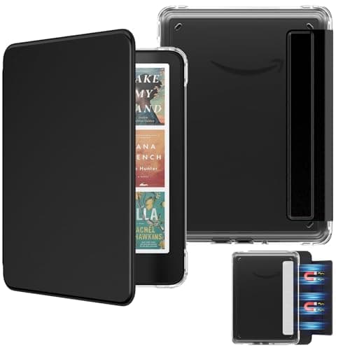 MoKo Magnetic Case for 7" Kindle Paperwhite 12th Gen& Colorsoft, Black