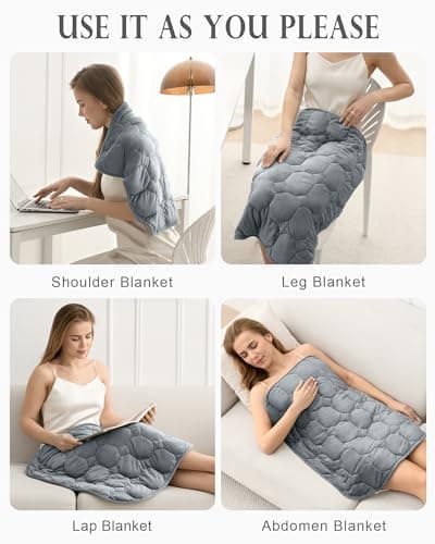 Weighted Lap Blanket Pad 7lbs for Adult, Small Weighted Blanket 29" x 24" — view 6