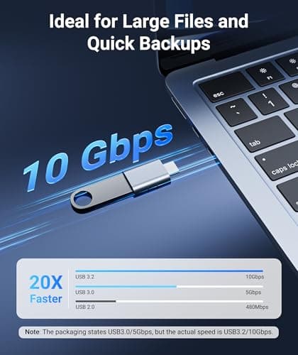 Syntech USB C to USB Adapter 2-Pack, Type C Male to USB 3.0 Female Adapter — view 3
