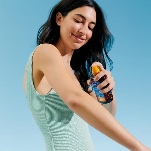 NIVEA SUN Protect & Bronze Oil Sunscreen Spray SPF 30 (200 ml), Sun Spray Provides Immediate UVA/UVB Protection and Stimulates the Skin's Natural Tanning with Pro-Melanin Extract, Water-Resistant — view 3