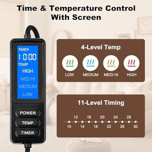 Aroma Season Heated Eye Mask, Warm Eye Compress, 4 Temperature Settings USB Eye Mask Heated with Washable Cover, Gifts for Family and Friends (Grey) — view 3