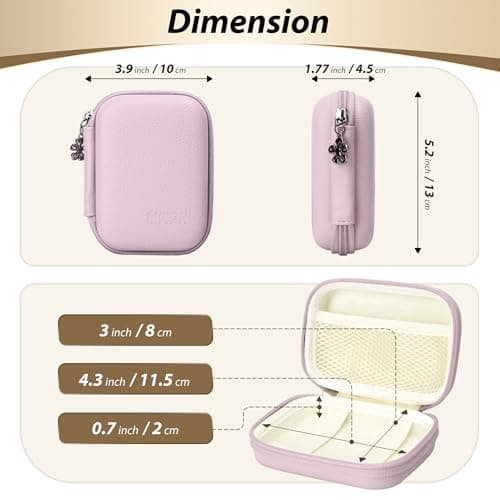 Linpr Digital Camera Case for Kodak PIXPRO FZ45/FZ55/IXNAIQY, Purple — view 2