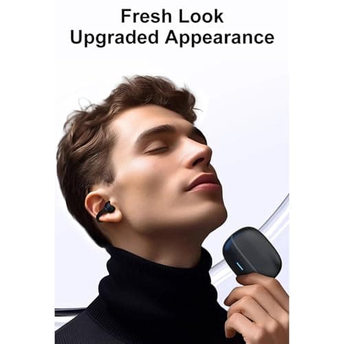 SIXRUN AI Translation Earbuds with Open Ear Clip, BT 5.4 (Black) — view 2