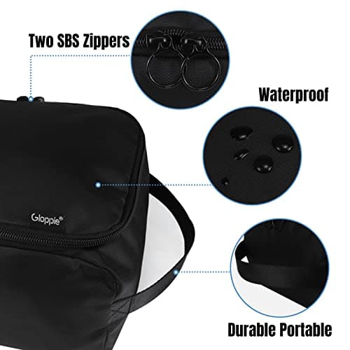 Gloppie Boot Bag Football Travel Shoe Bag Shoe Bags for Packing Travelling Dust Proof & Water Resistant Fashion Shoe Boxes for Men or Women Daily Use, Black — view 6