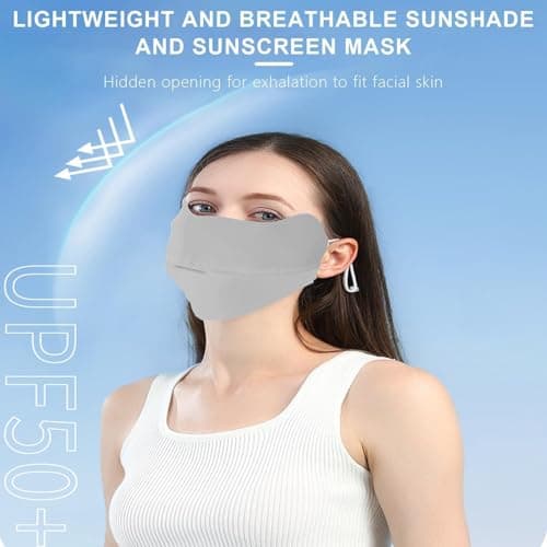 UV Protection Face Masque Reusable 3D Lightweight Sun Shield Face Cover — view 6