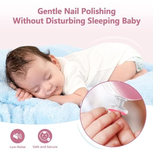 Blendura Baby Nail File, Electric Nail Clippers, Gentle Baby Nail Trimmer with 6 Grinding Heads, Suitable for Newborn Toddler and Adults, Low Noise — view 4