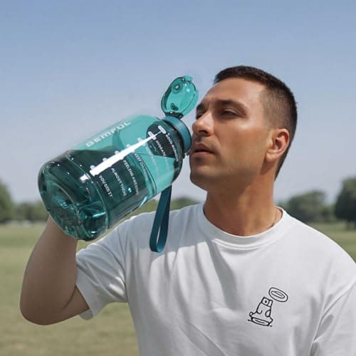 GEMFUL 2L Motivational Water Bottle Time Marker Jug for Gym — view 6