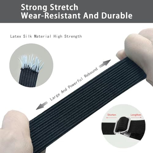 4Pcs Adjustable Bungee Cords with Hooks, 2m/6.6ft Long Bungee Straps — view 3
