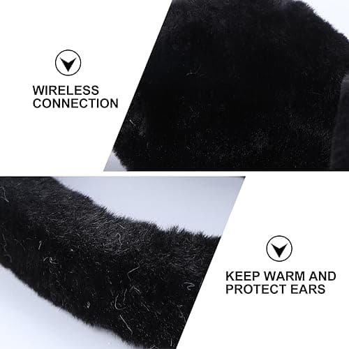 Theaque Wireless Earmuffs, Headphones Warmer Ear Muffs,Wireless Headphones Earmuffs Built-in HD Speakers And Microphone Foldable Suitable For Men, Women Outdoor Sports And Travel — view 5