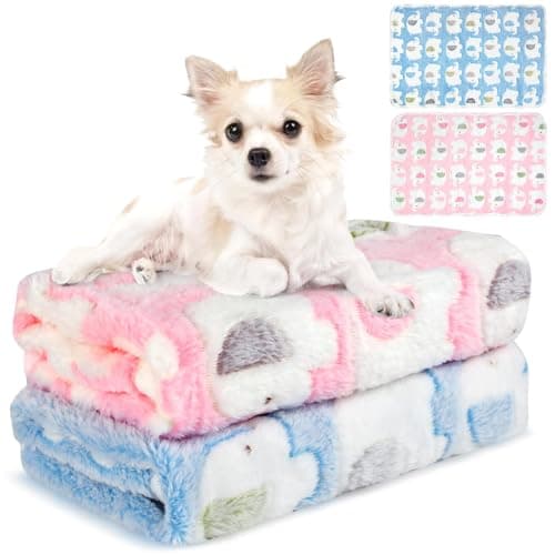 Neerow Dog Blanket Washable, 60 × 40 cm Cat Blanket, 2 Pack