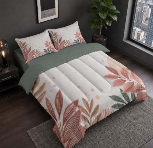 Down Duvet Set Bohemian Plants For Children Kids Boys Girls Microfiber — view 3