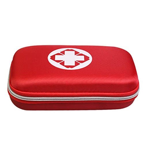 Lifesport First Aid Pouch Waterproof Medicine Storage Bag Portable Medical Package Emergency Medical Kit Survival Medicine Pills Pocket Container Perfect for Home Car Travel Outdoor (Red)