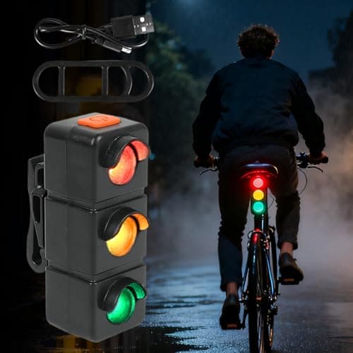 Cycling Rear Light Sensing Rechargeable Traffic Lamp Waterproof — view 2