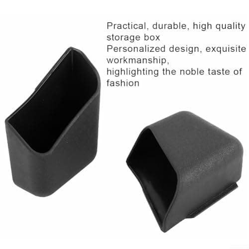 Car Pillar Organizer Box for Vehicle Interior – 2-Pack Plastic Storage Holder for Mobile Phones, Keys & Small Essentials – Fits Door Pillar Trim, Black (7.5 x 8.7 x — view 2