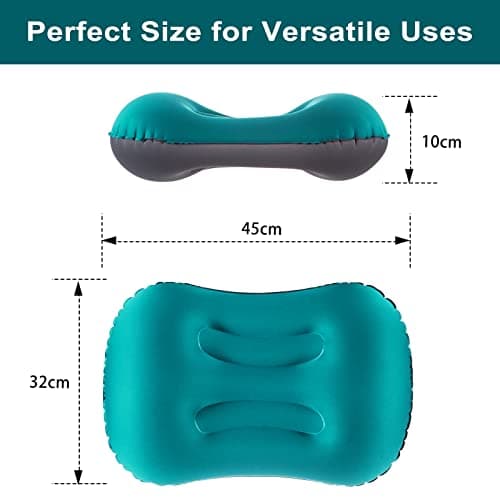 Eono Ultralight Inflatable Camping Pillows for Adults, Compressible Compact Travel Inflatable Pillow, Comfortable Ergonomic Blow Up Air Pillow for Camping, Hiking, Beach, Fishing — view 6