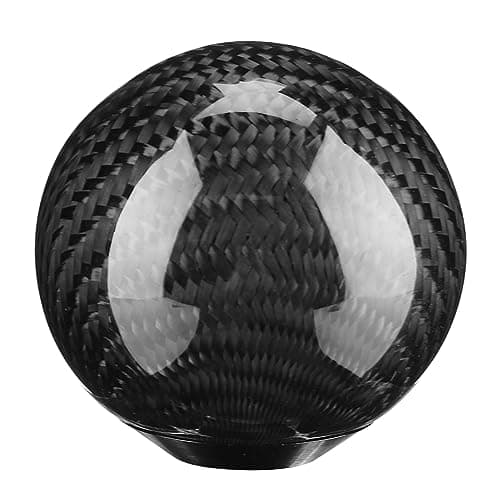Tbest Universal Manual Gear Knob Carbon Fiber Shifter (Black) — view 4