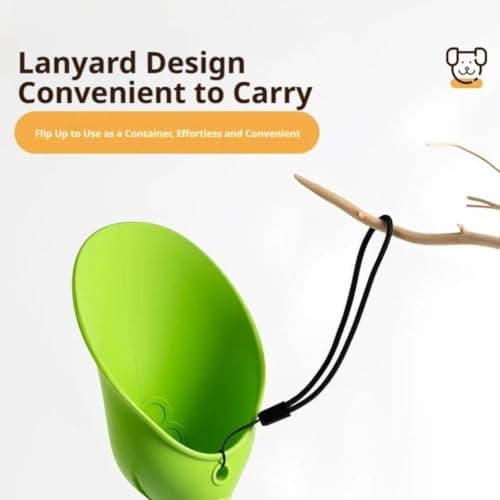 2 PCS Dog Travel Water Bottle Adapter, Leakproof Foldable Leaf Pet Dispenser Cap,BPA-free, Dog Water Bottles for Walking,Outdoor,Travel,Hiking (Green) — view 5